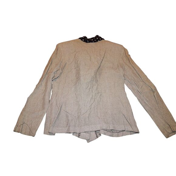 BRITLAND women's size 7 vintage gray black polka dot long thin shorts suit set - Picture 9 of 15